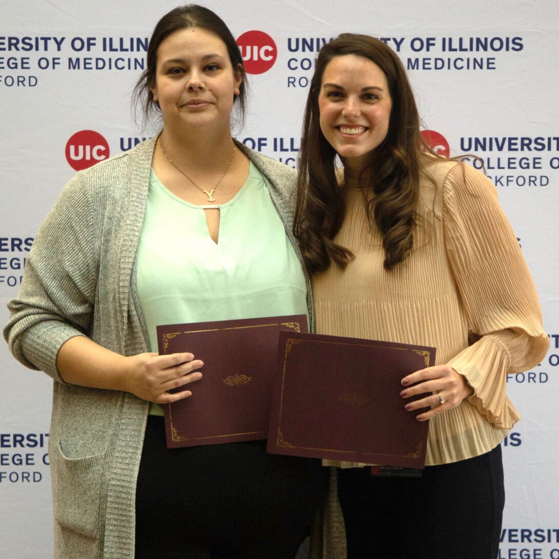 Garcia (pictured left) and Wojciehowski (pictured right), who are both in the Rural Medical Education Program, are the first two students accepted into the Integrated Family Medicine Residency Program.