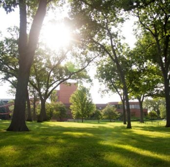 Front Lawn of UIC Health Sciences Campus Rockford
                  