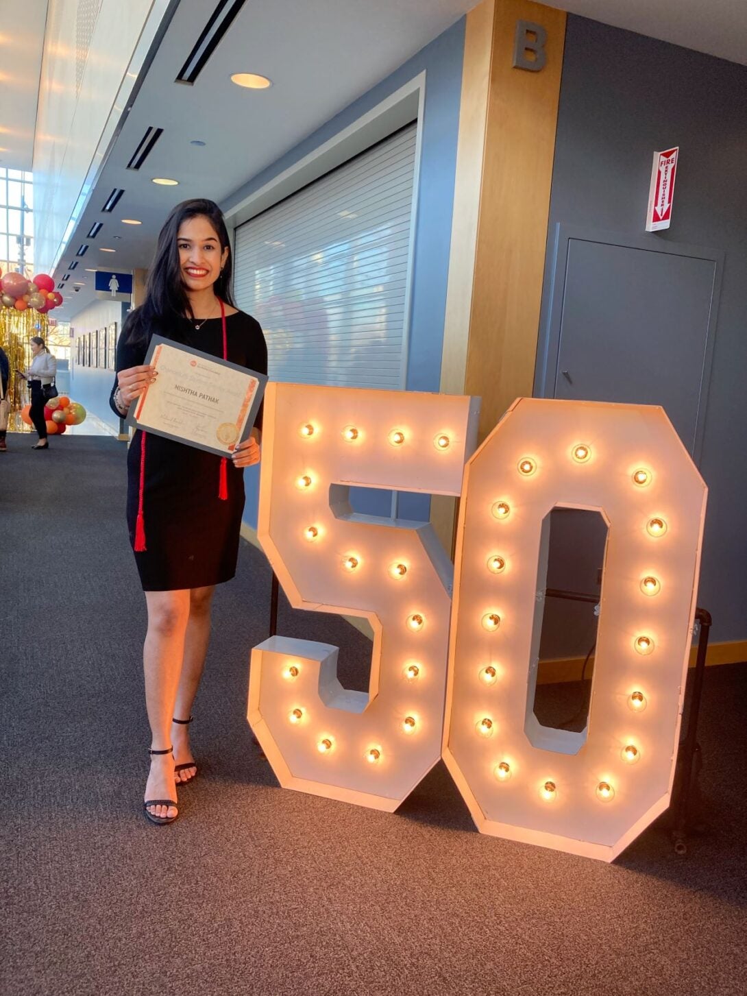 Nishtha Pathak received the UIC Chancellor's Student Service Award the the 50th such ceremony in Chicago.