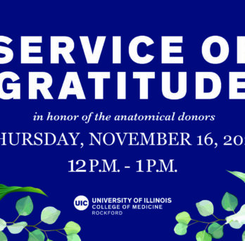 Service of Gratitude in honor of the anatomical donors Thursday, November 16, 2023, 12-1 p.m.
                  