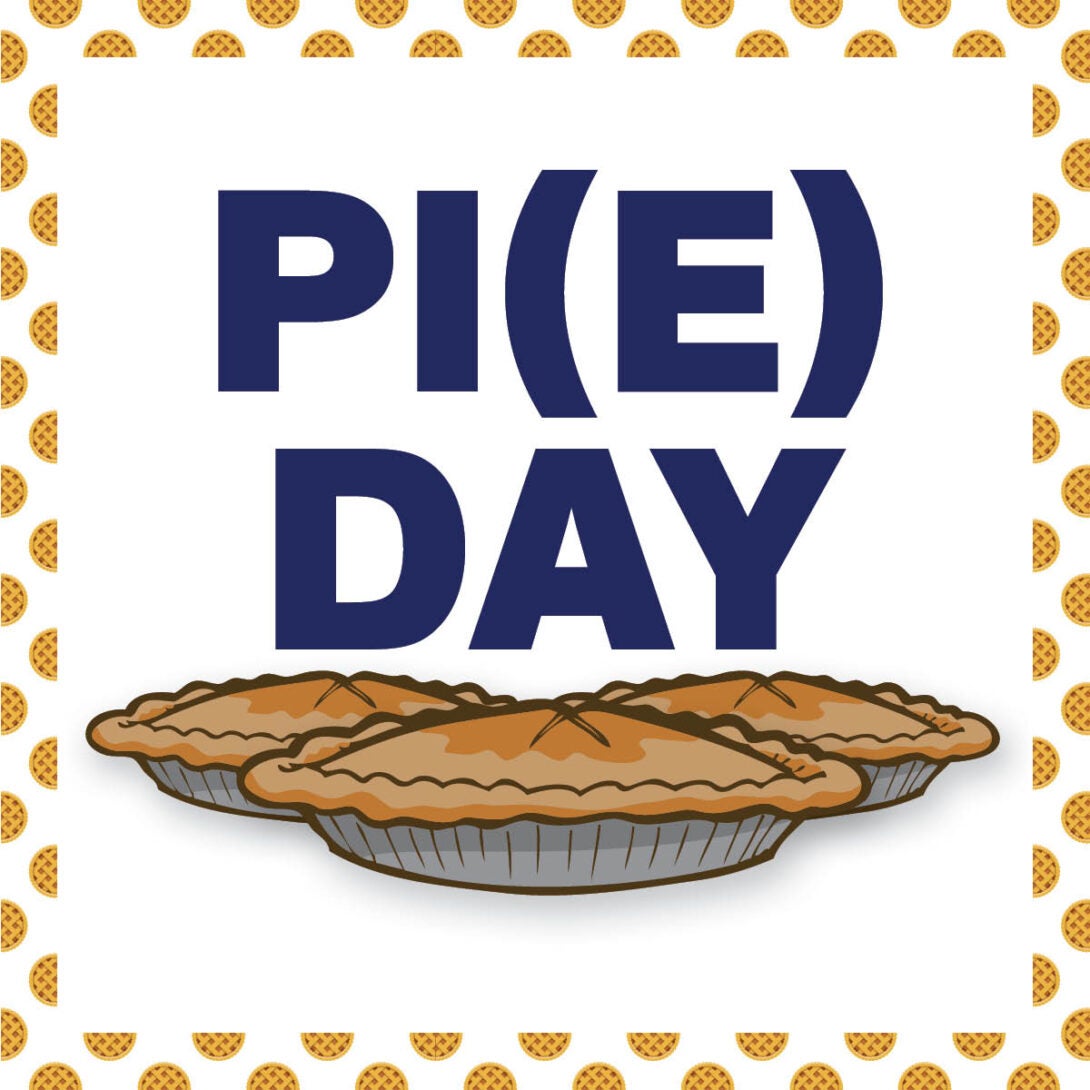 pie boarder with 3 pies and PI(E) DAY