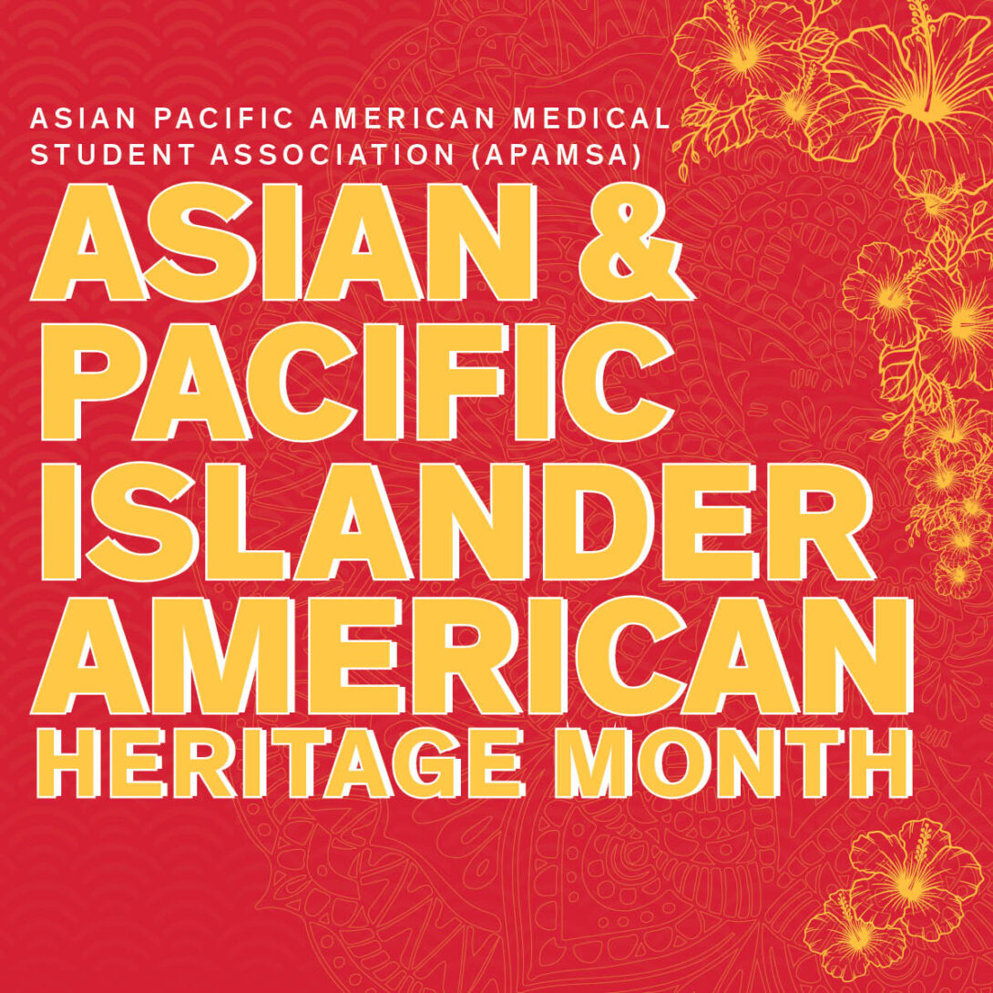 Yellow tropical flowers set off on red background celebrating Asian and Pacific Islander American Heritage Month