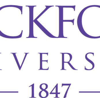 Rockford University 1847 in purple letters 