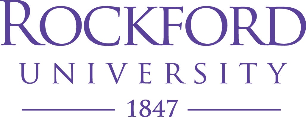 Rockford University 1847 in purple letters